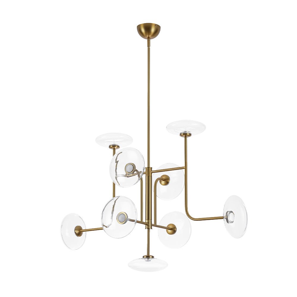 Ornklo Linear Sputnik Glass Chandelier
