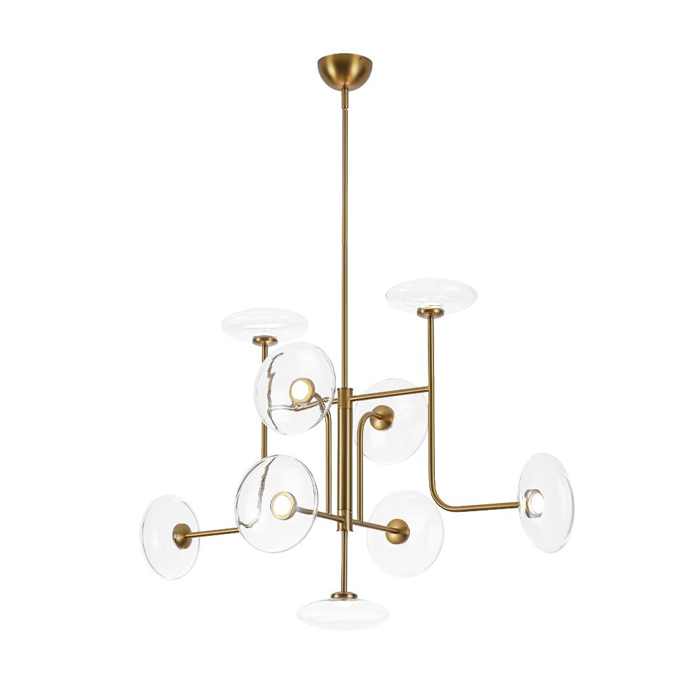 Ornklo Linear Sputnik Glass Chandelier