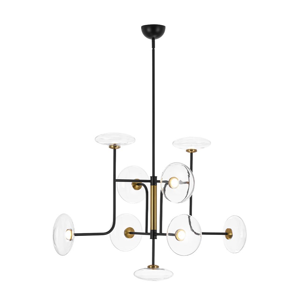 Ornklo Linear Sputnik Glass Chandelier