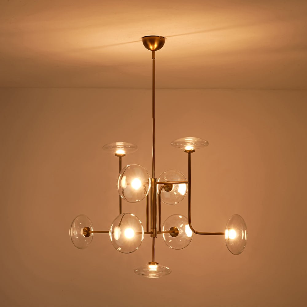 Ornklo Linear Sputnik Glass Chandelier