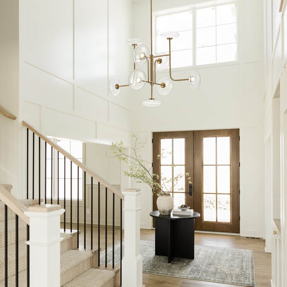 Ornklo Linear Sputnik Glass Chandelier