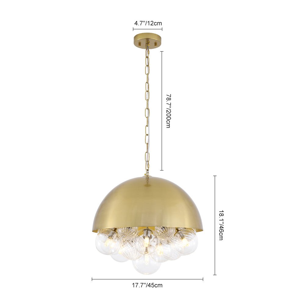 Sifun Designer Cluster Globe Metal Pendant Light