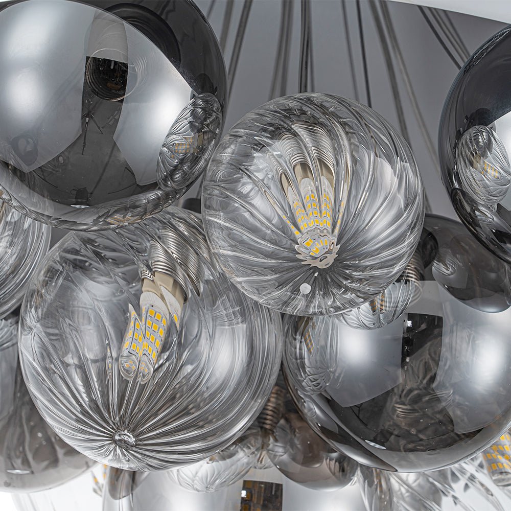Sifun Designer Cluster Globe Metal Pendant Light