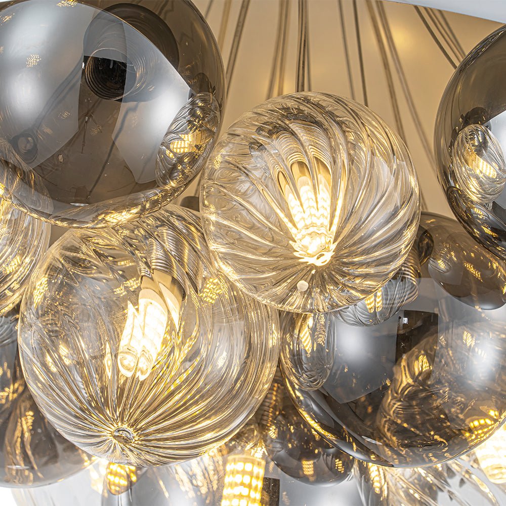 Sifun Designer Cluster Globe Metal Pendant Light