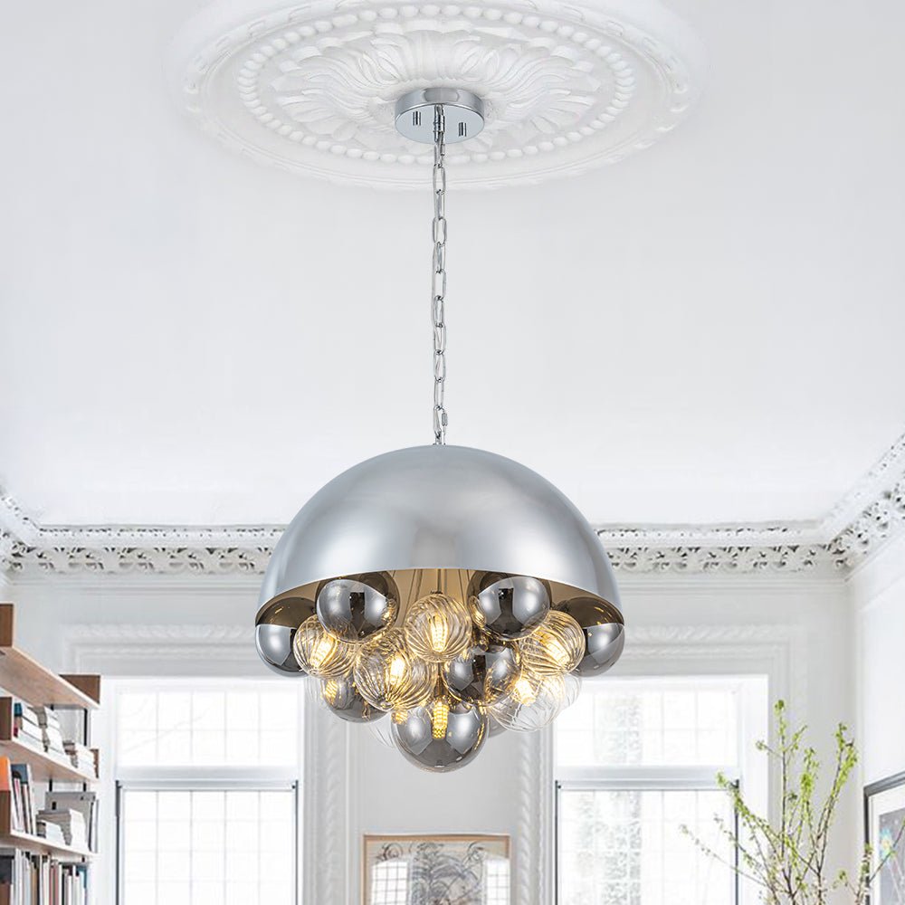 Sifun Designer Cluster Globe Metal Pendant Light