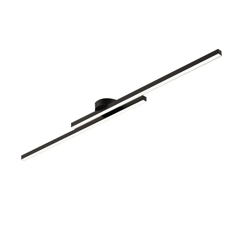 Vistal Linear Metal LED Flush Mount Ceiling Light