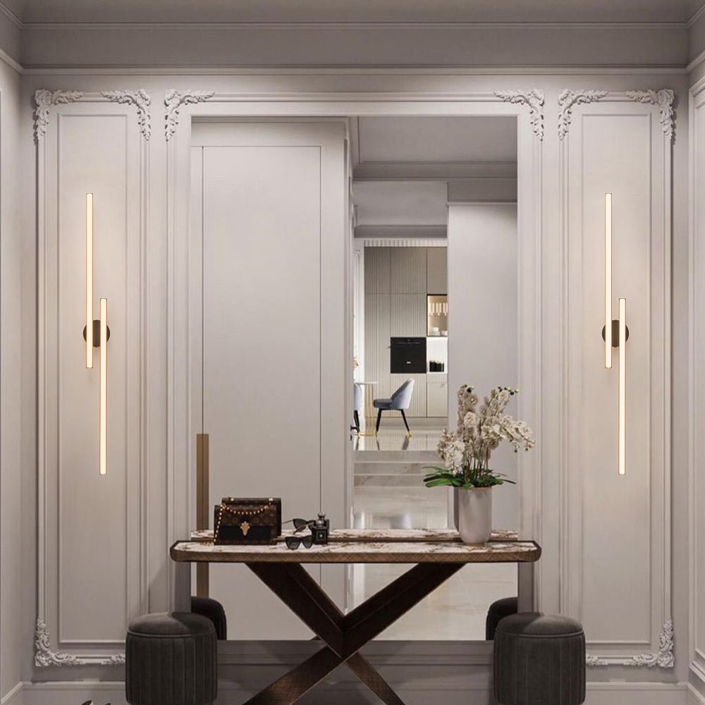Vistal Linear Metal LED Flush Mount Ceiling Light