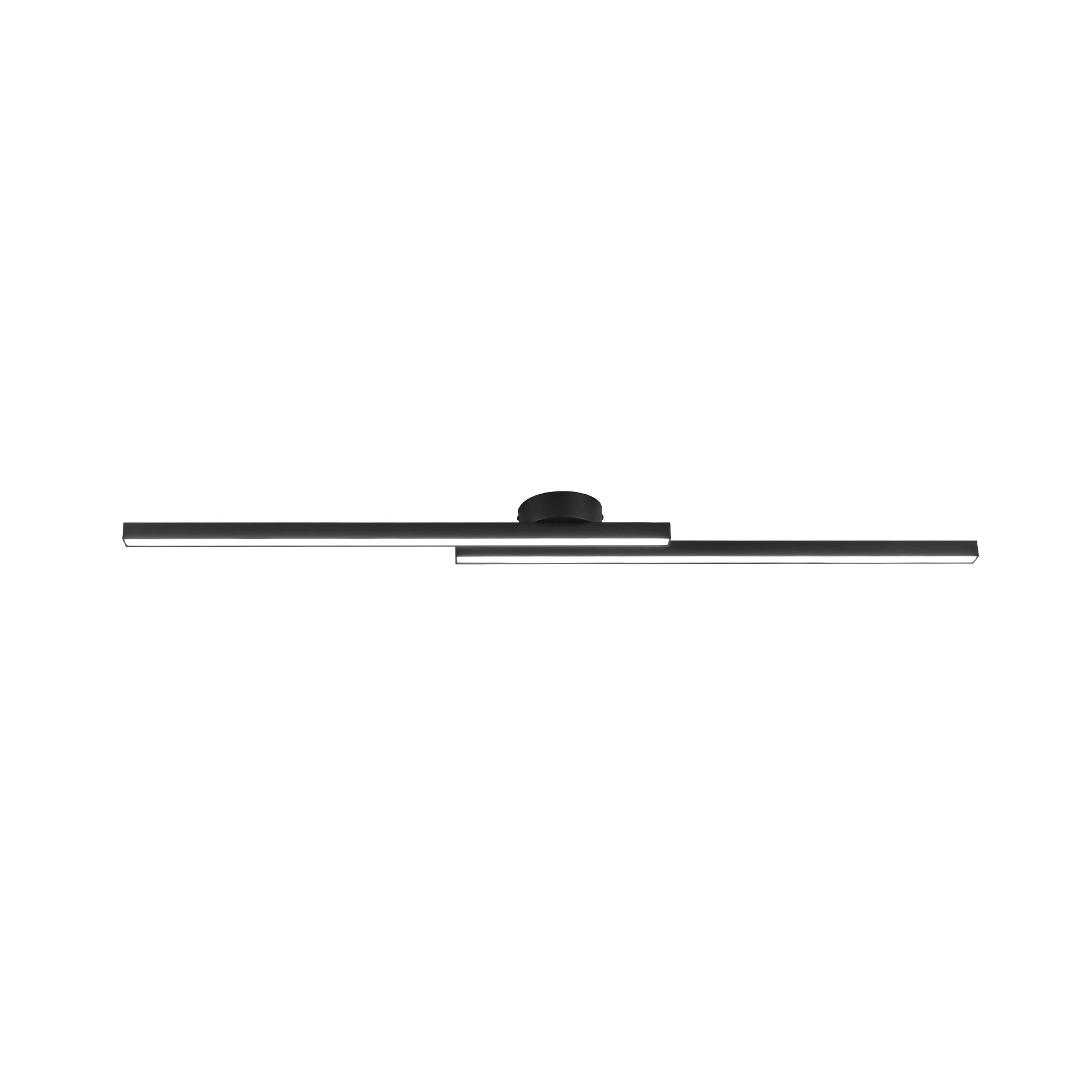 Vistal Linear Metal LED Flush Mount Ceiling Light