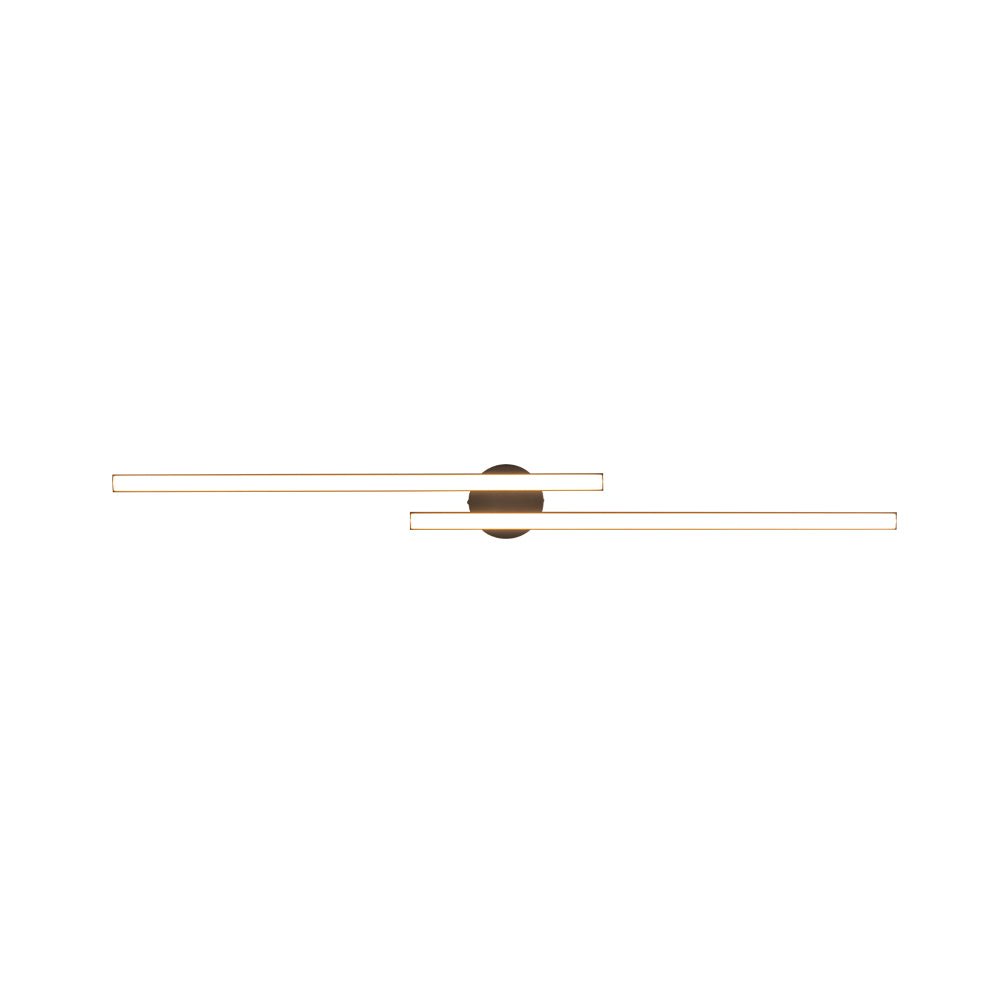 Vistal Linear Metal LED Flush Mount Ceiling Light