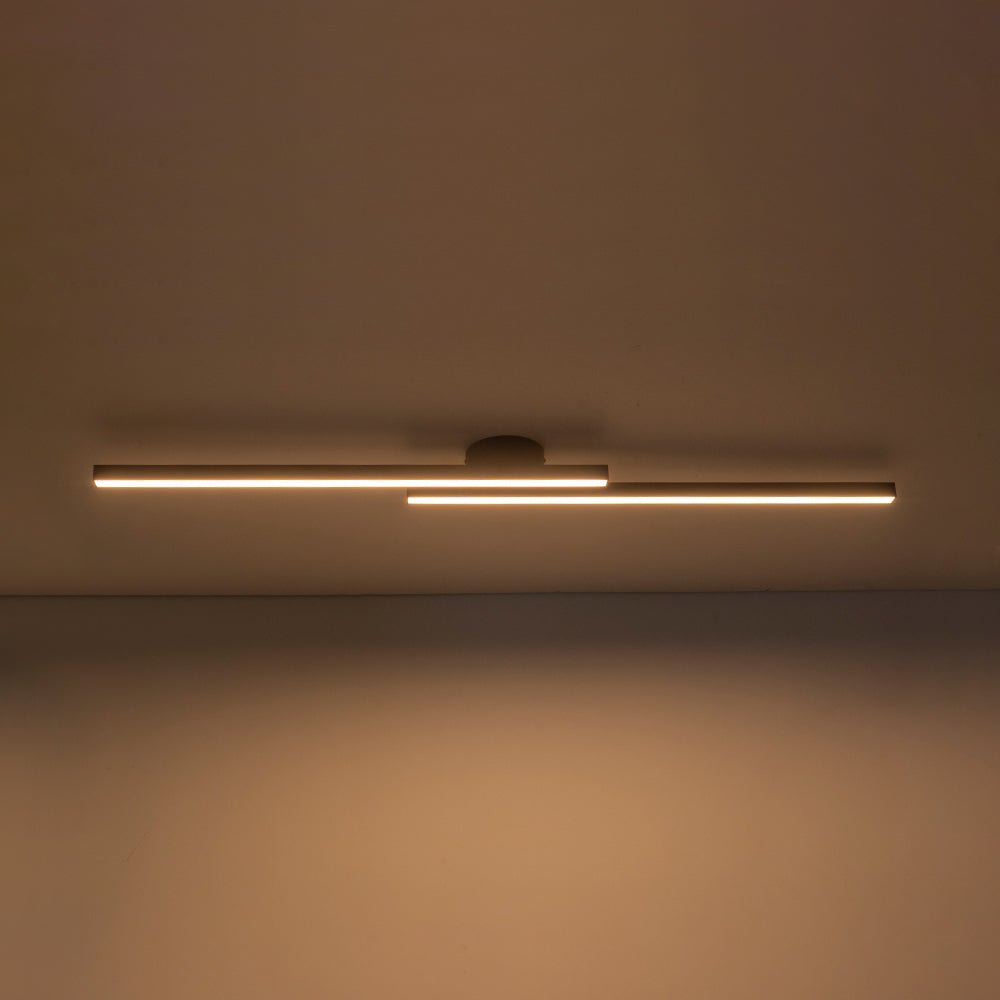 Vistal Linear Metal LED Flush Mount Ceiling Light