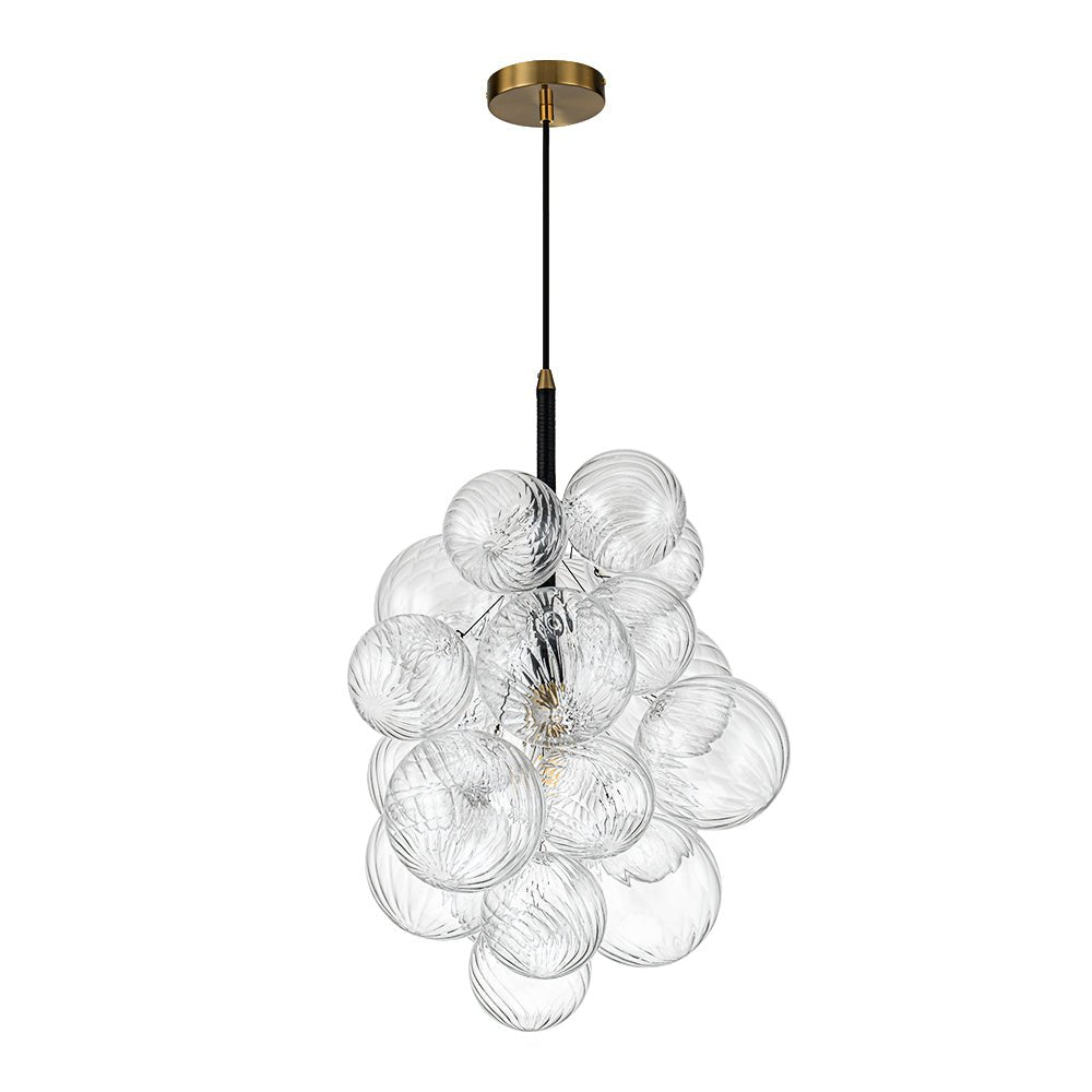 Ornauge Cluster Ribbed Bubble Glass Chandelier Pendant Light
