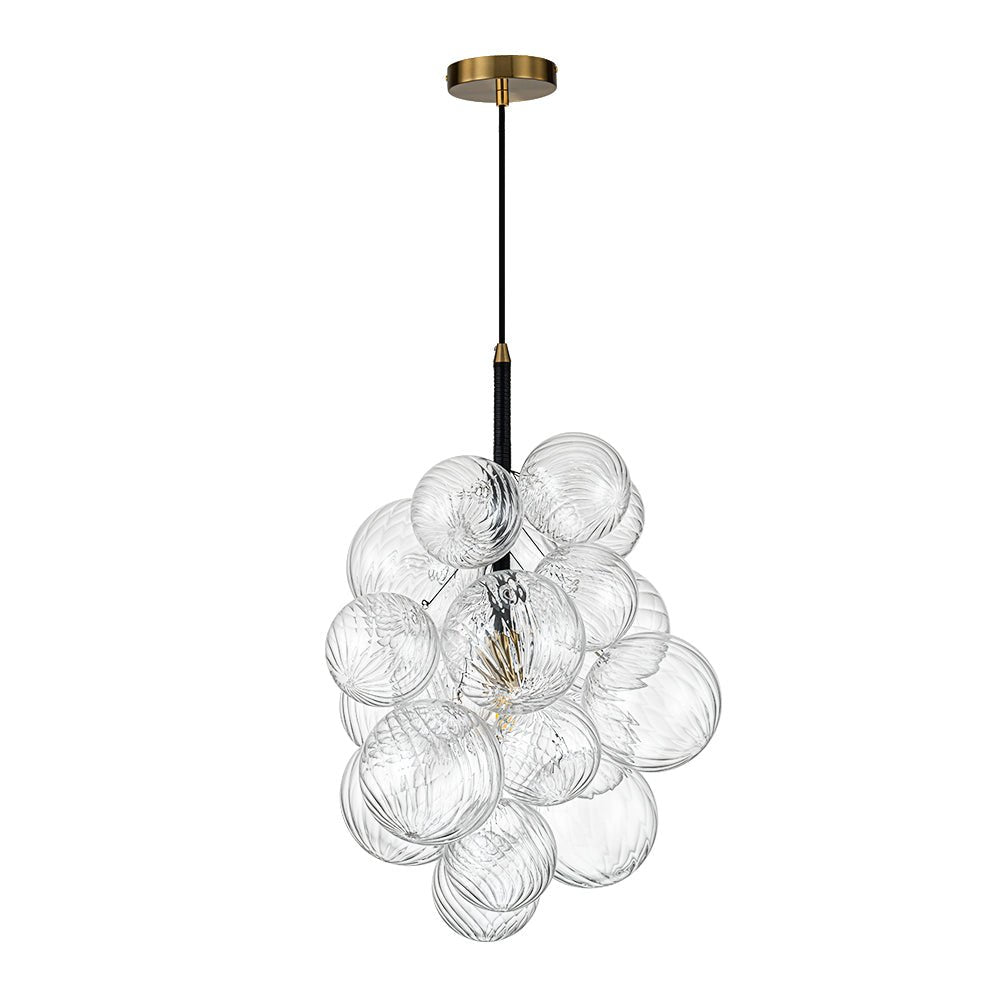 Ornauge Cluster Ribbed Bubble Glass Chandelier Pendant Light