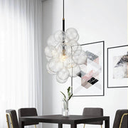 Ornauge Cluster Ribbed Bubble Glass Chandelier Pendant Light
