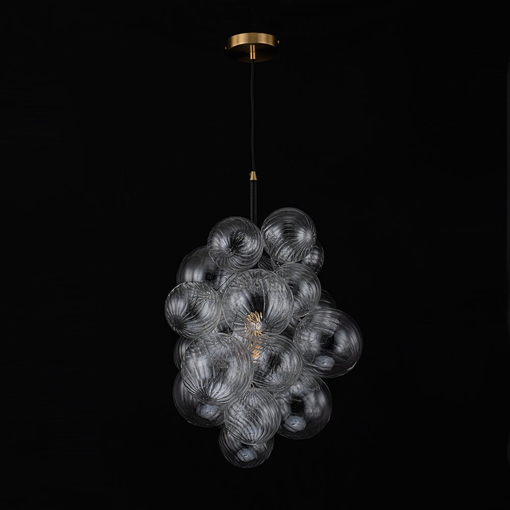 Ornauge Cluster Ribbed Bubble Glass Chandelier Pendant Light