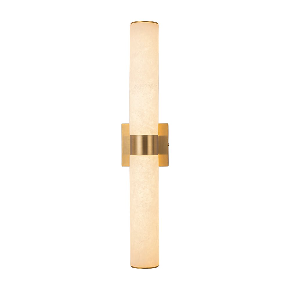Glitre LED Linear Marble Bathroom Wall Sconce - Lamp Copper