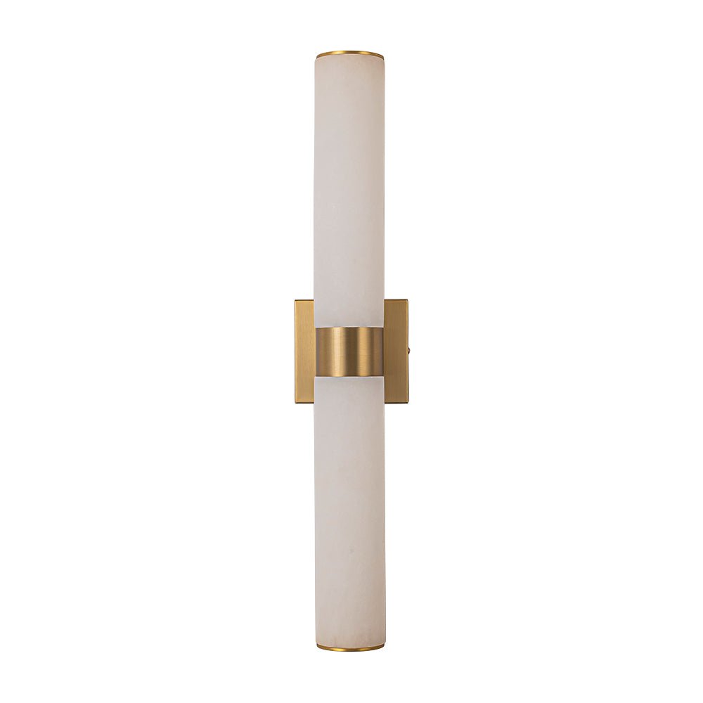 Glitre LED Linear Marble Bathroom Wall Sconce - Lamp Copper