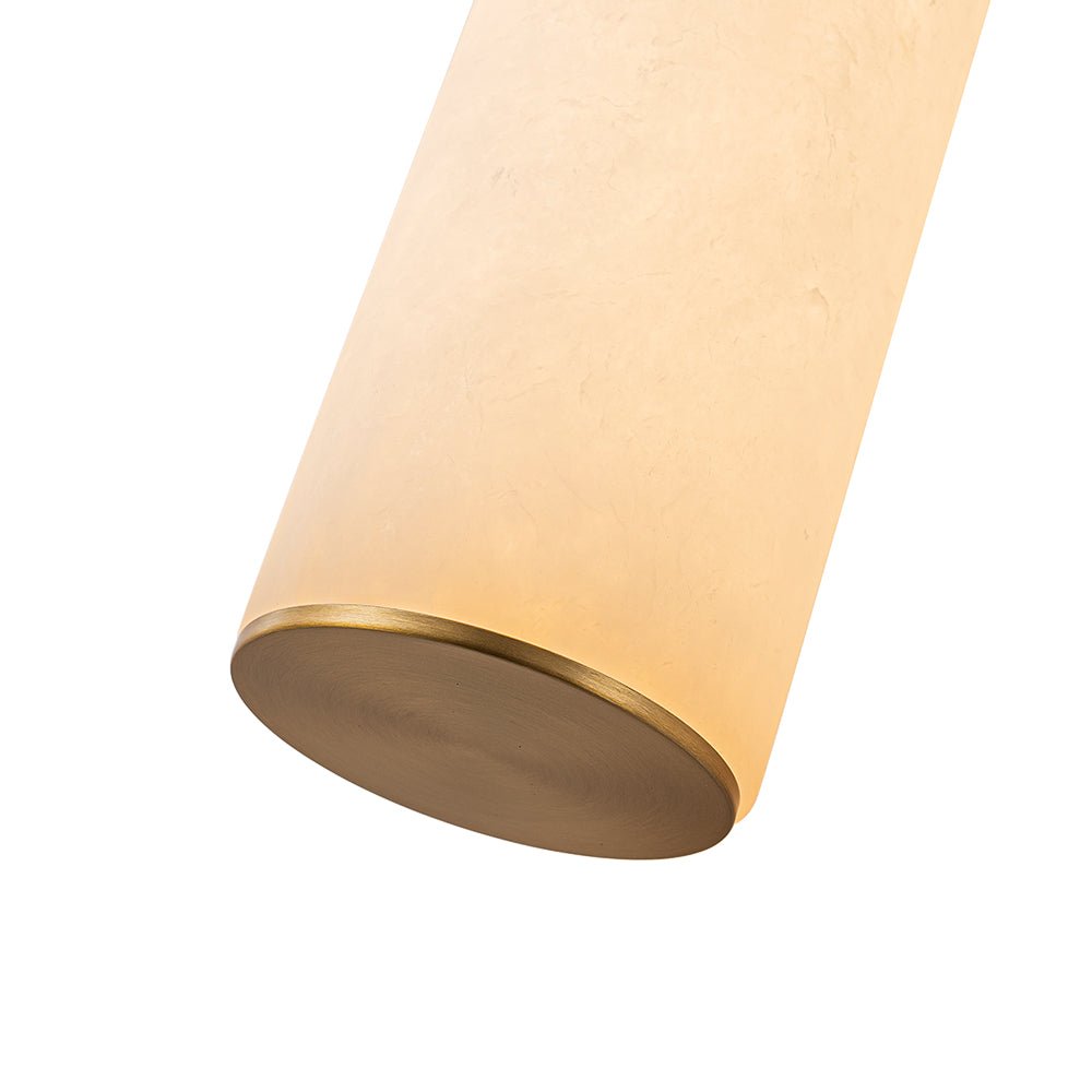 Glitre LED Linear Marble Bathroom Wall Sconce - Lamp Copper