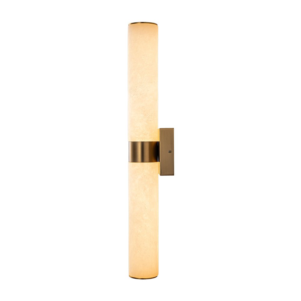 Glitre LED Linear Marble Bathroom Wall Sconce - Lamp Copper