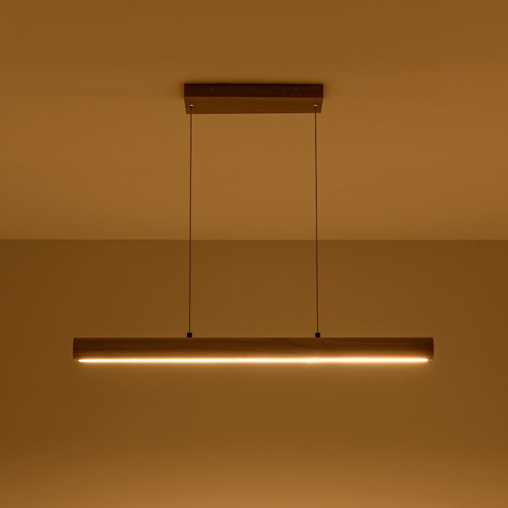 Xenuvyx Dimmable Pine Linear Metal Pendant Light