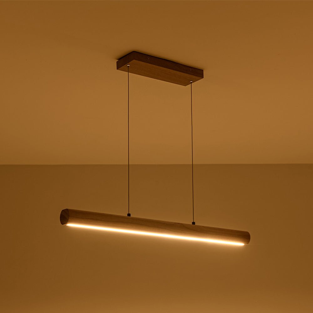 Xenuvyx Dimmable Pine Linear Metal Pendant Light
