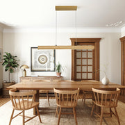 Xenuvyx Dimmable Pine Linear Metal Pendant Light