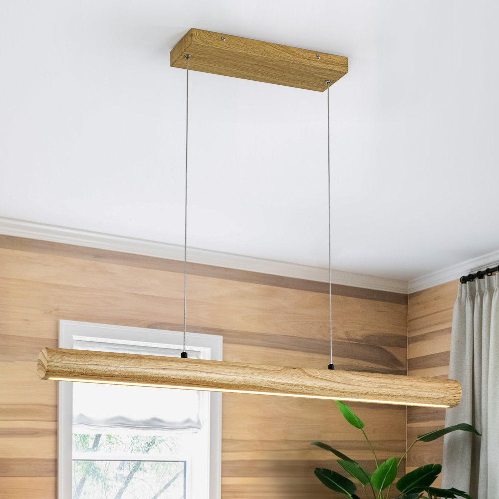 Xenuvyx Dimmable Pine Linear Metal Pendant Light