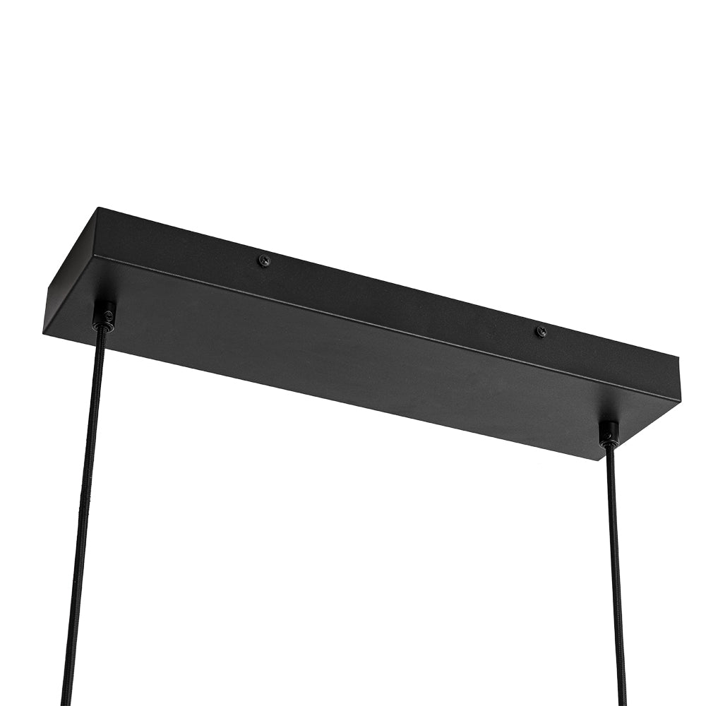 Fljotuvo Dimmable LED Ribbed Shade Glass Chandelier