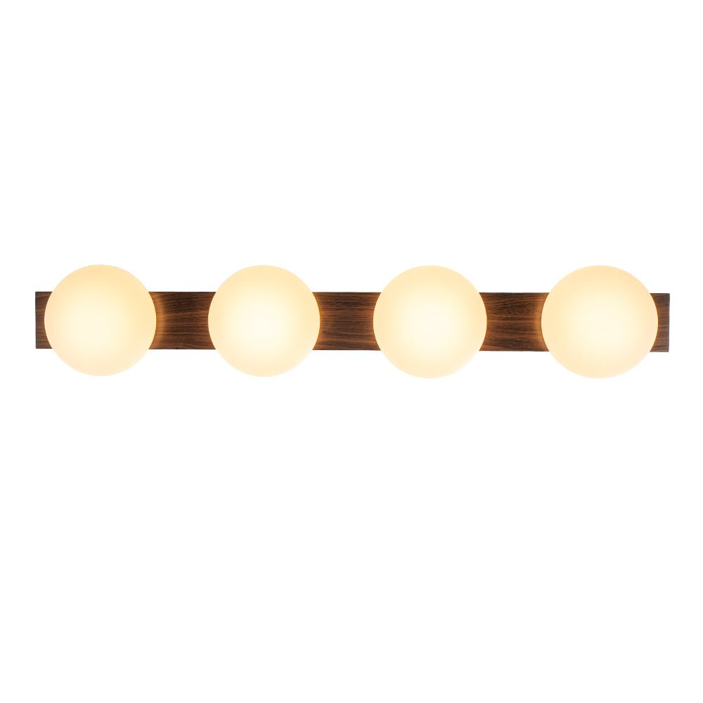 Ildvuvo Grain Linear Walnut Wood Chandelier