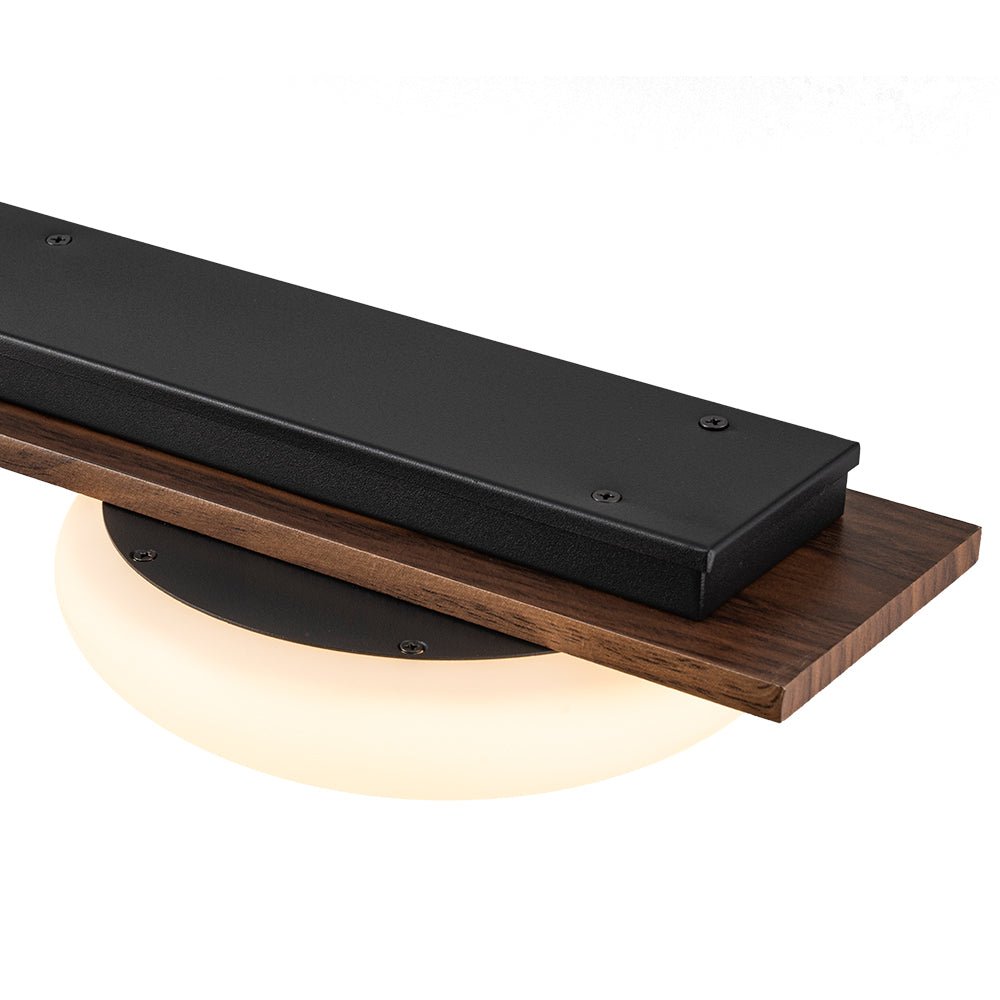 Ildvuvo Grain Linear Walnut Wood Chandelier