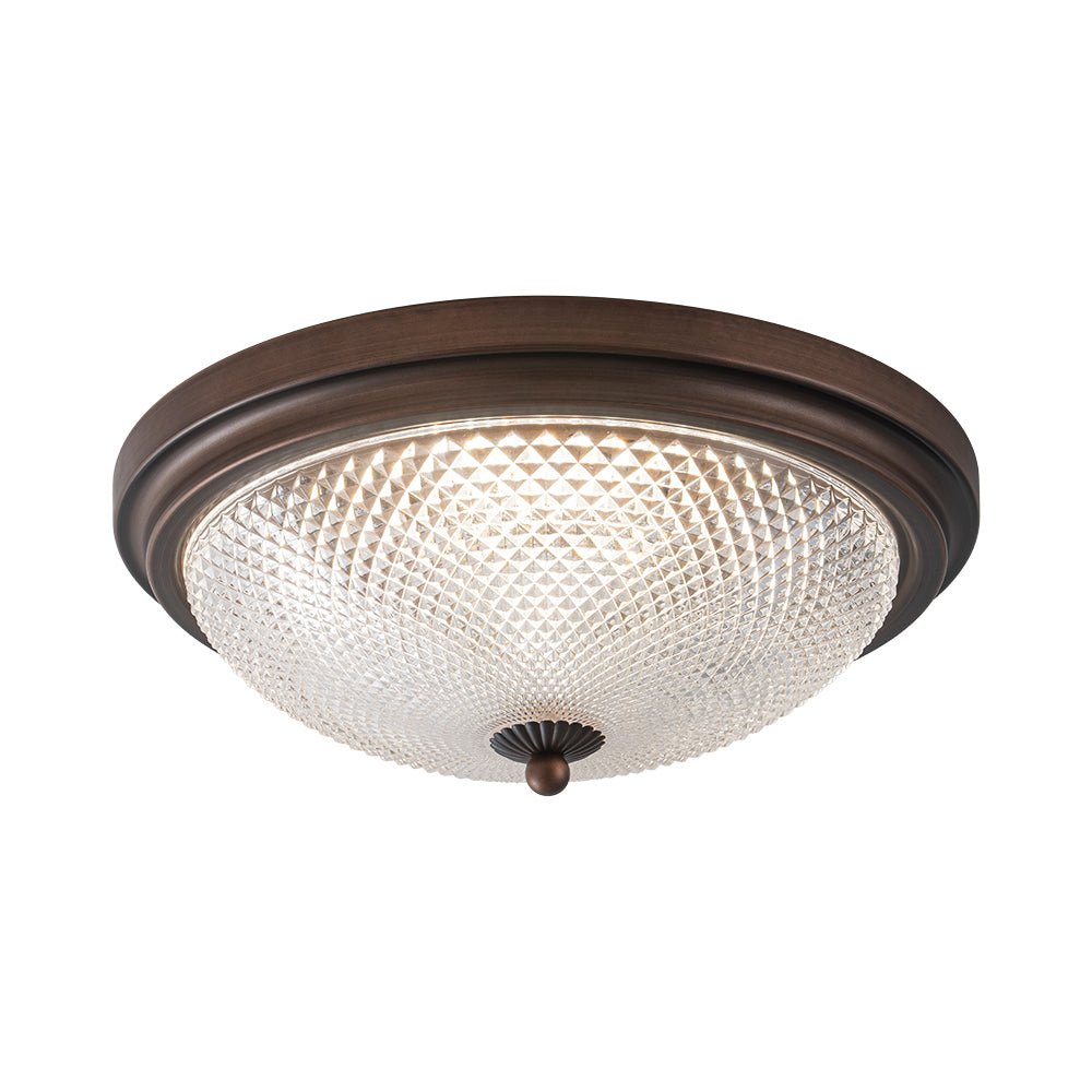 Aevig Dimmable Prismatic LED Glass Flush Mount Ceiling Light