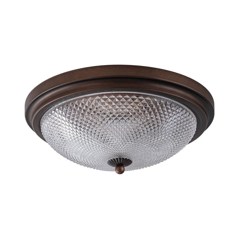 Aevig Dimmable Prismatic LED Glass Flush Mount Ceiling Light