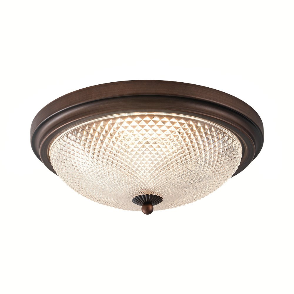 Aevig Dimmable Prismatic LED Glass Flush Mount Ceiling Light