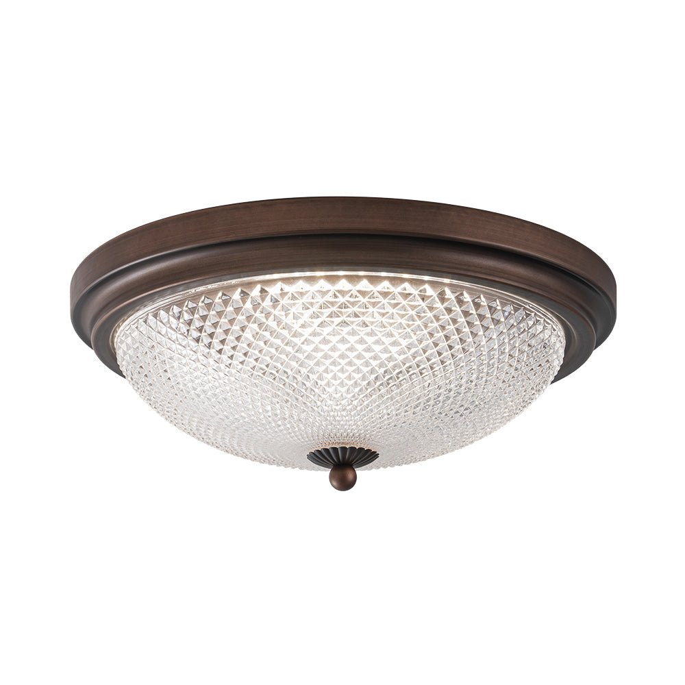Aevig Dimmable Prismatic LED Glass Flush Mount Ceiling Light