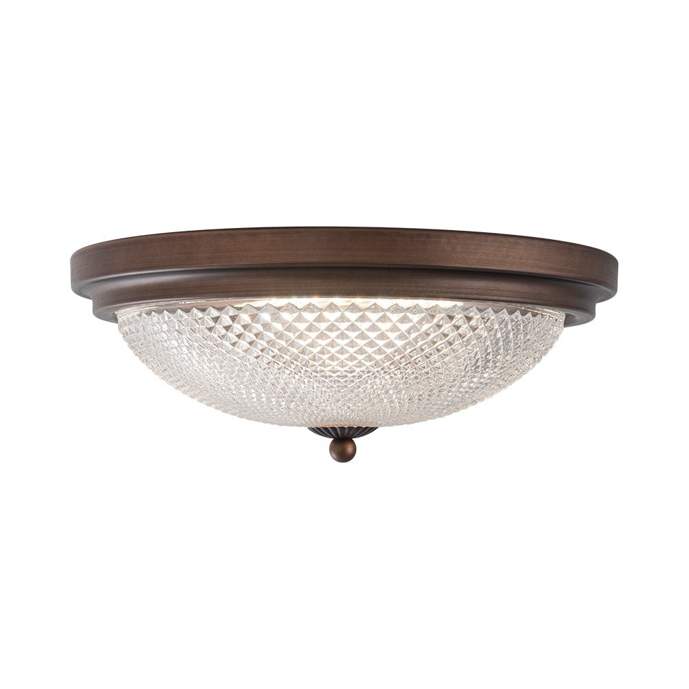 Aevig Dimmable Prismatic LED Glass Flush Mount Ceiling Light