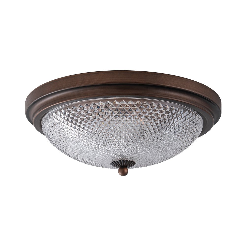Aevig Dimmable Prismatic LED Glass Flush Mount Ceiling Light