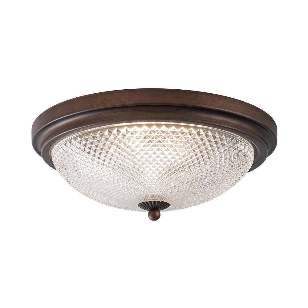 Aevig Dimmable Prismatic LED Glass Flush Mount Ceiling Light
