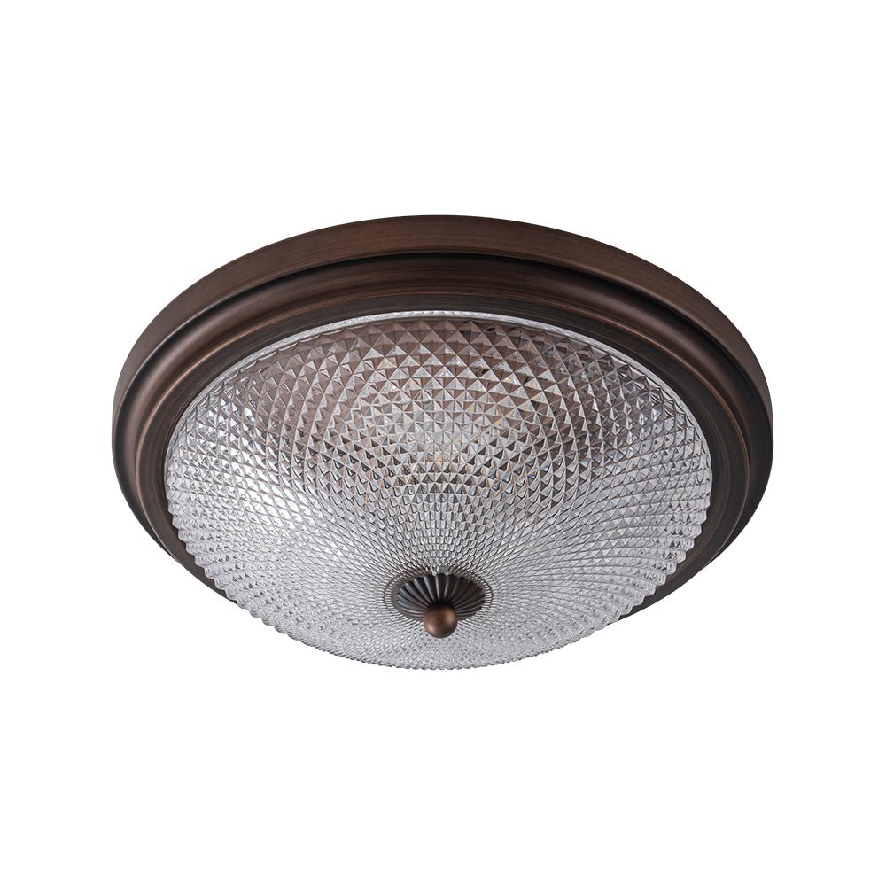 Aevig Dimmable Prismatic LED Glass Flush Mount Ceiling Light