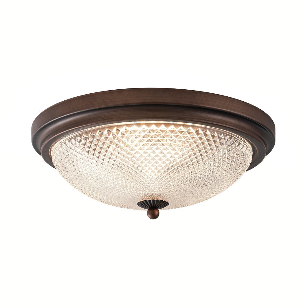 Aevig Dimmable Prismatic LED Glass Flush Mount Ceiling Light