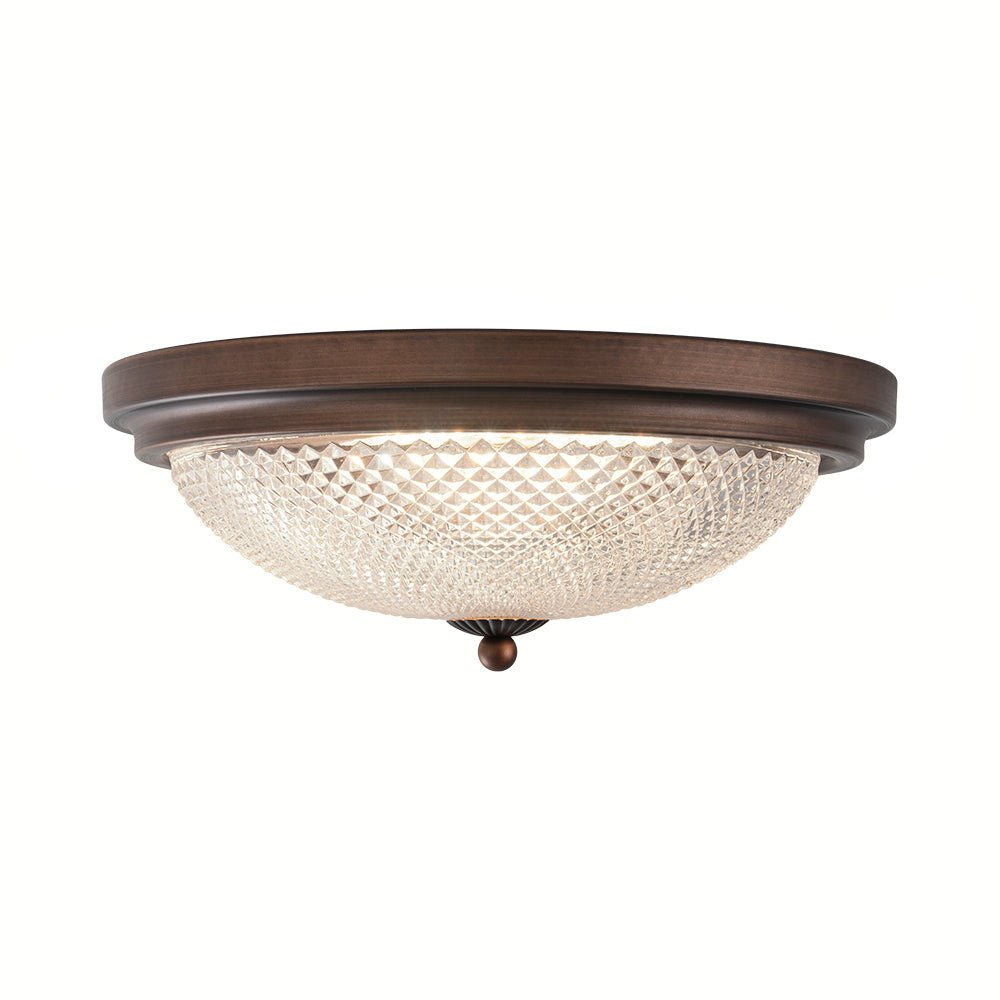 Aevig Dimmable Prismatic LED Glass Flush Mount Ceiling Light