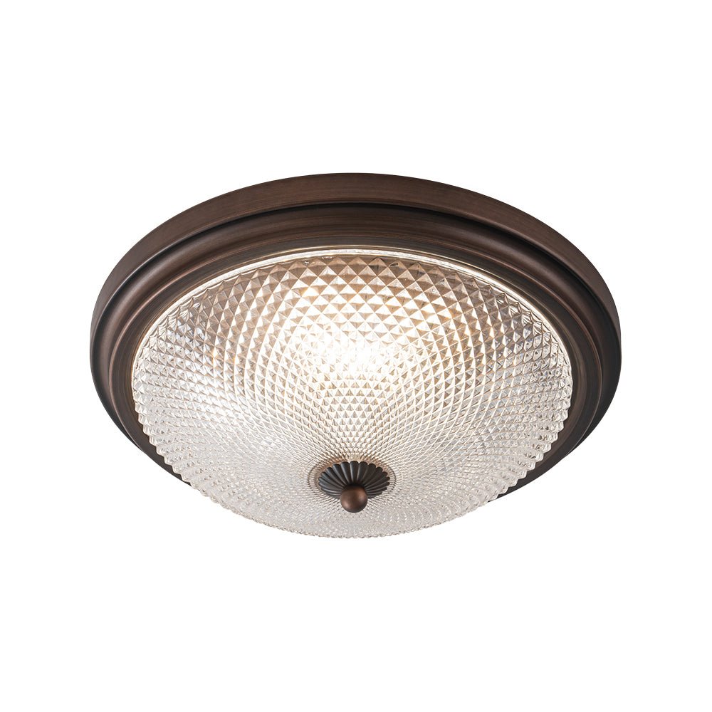Aevig Dimmable Prismatic LED Glass Flush Mount Ceiling Light