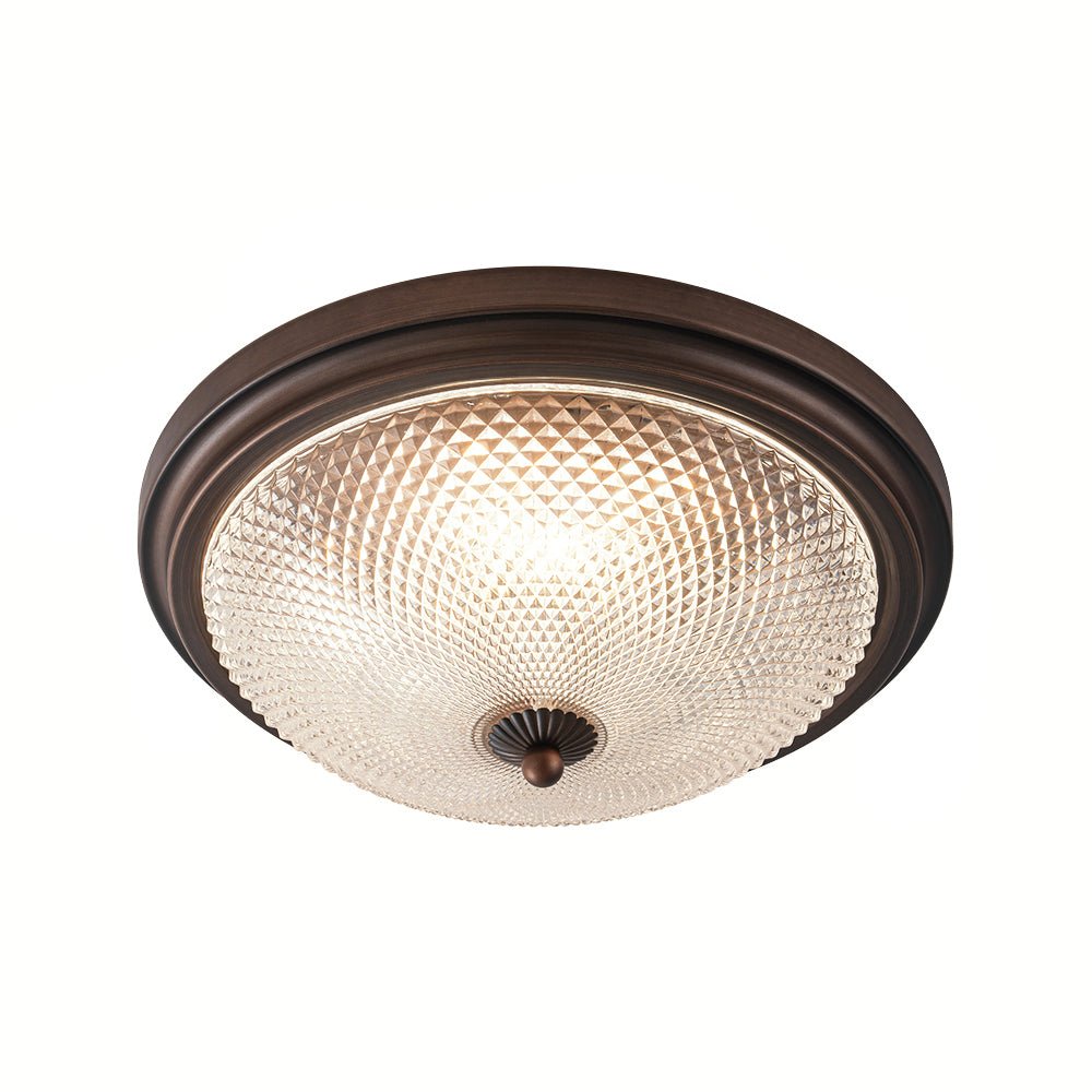 Aevig Dimmable Prismatic LED Glass Flush Mount Ceiling Light