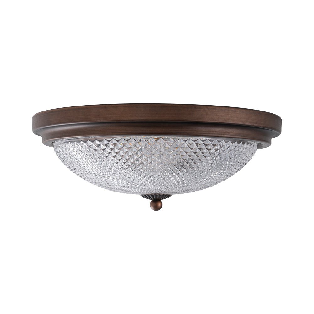 Aevig Dimmable Prismatic LED Glass Flush Mount Ceiling Light