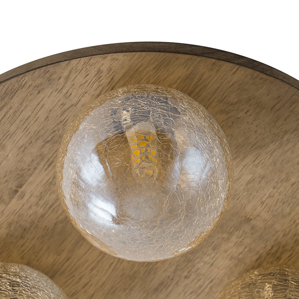 Xenuvio Farmhouse Amber Textured Glass Ceiling Light