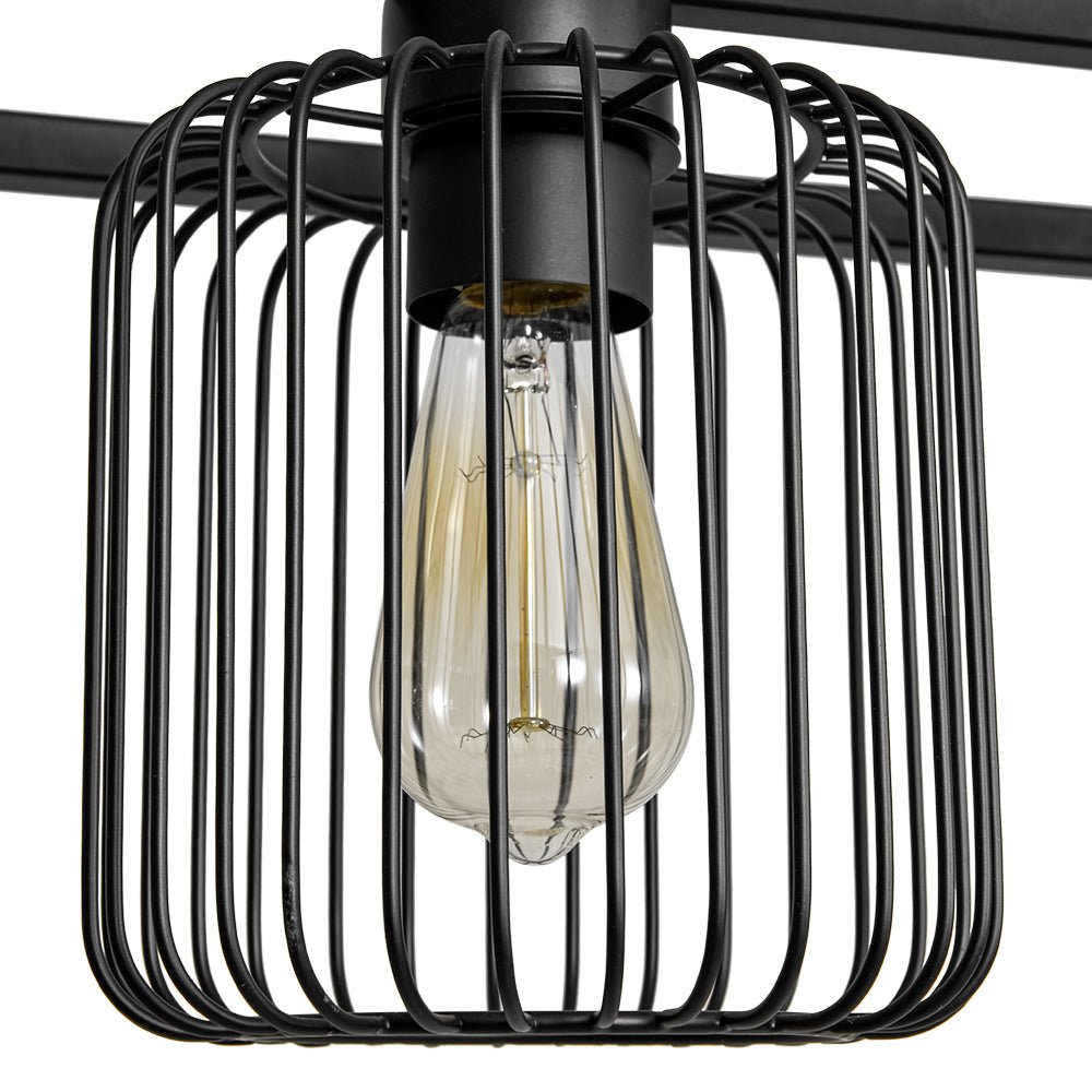 Himinuvix Farmhouse Industrial Linear Metal Chandelier