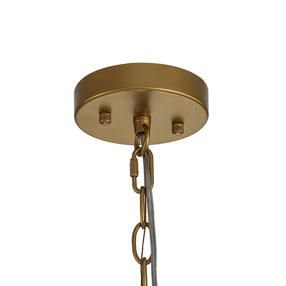 Glant Minimalist Glass Cylinder Cage Pendant
