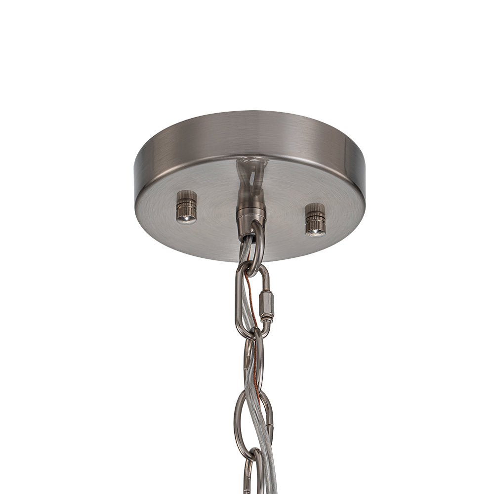 Glant Minimalist Glass Cylinder Cage Pendant
