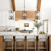 Waegnulix Farmhouse Metal Cylinder Pendant Light