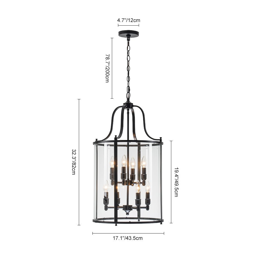 Norviah Traditional Glass Pendant Light