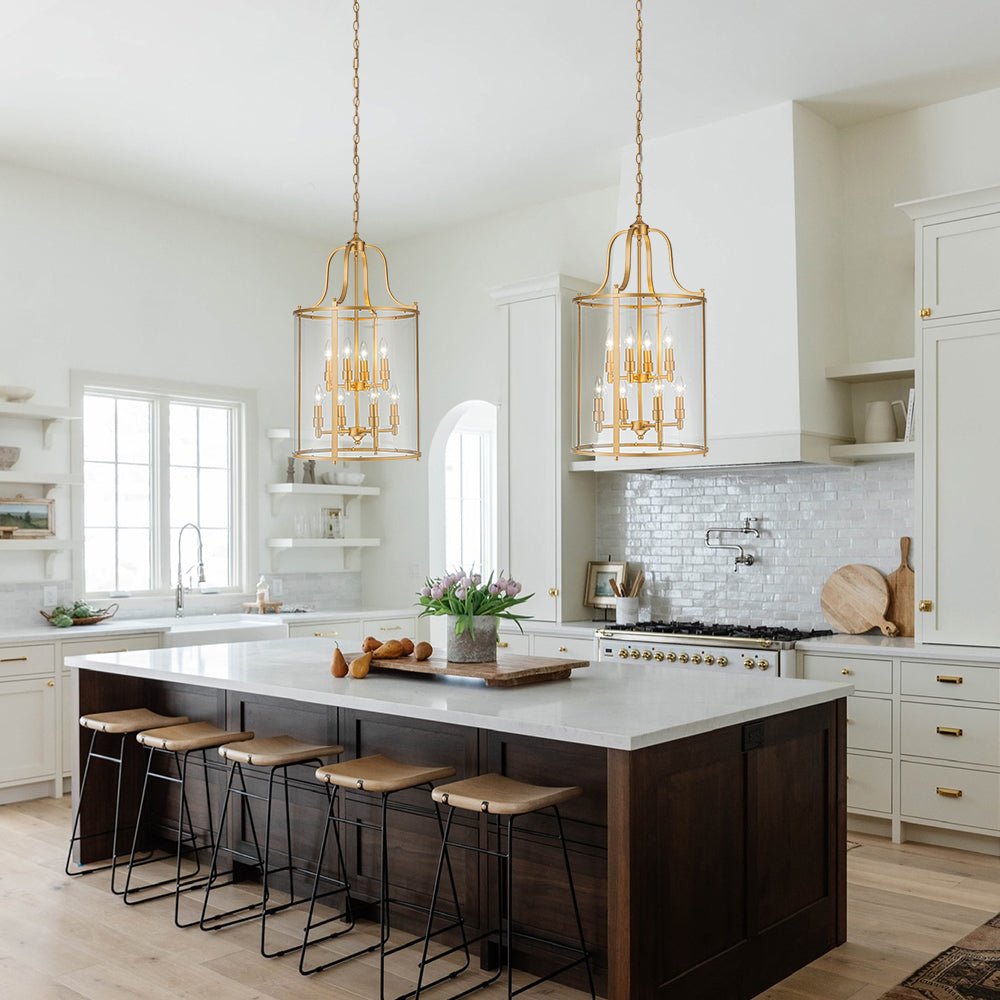 Norviah Traditional Glass Pendant Light