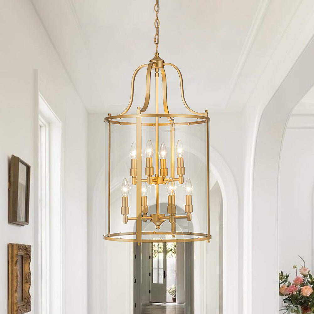 Norviah Traditional Glass Pendant Light